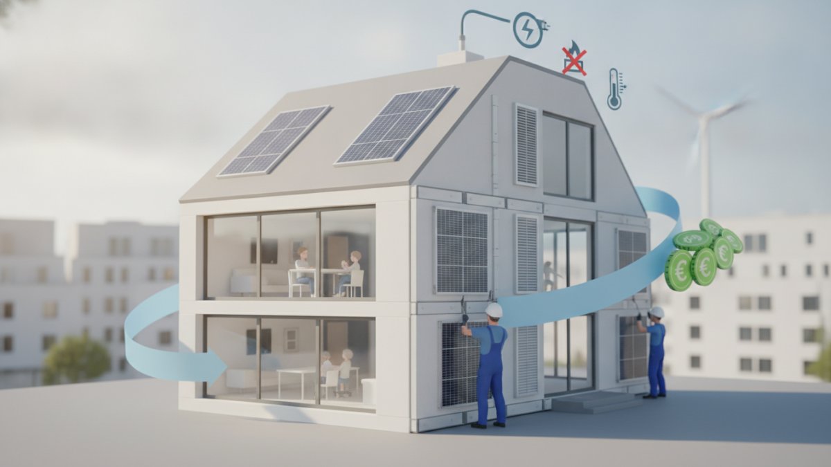 Neue Bundesförderung für serielle Sanierung ab Ende 2026: Industrialisiertes Bauen senkt Heizkosten