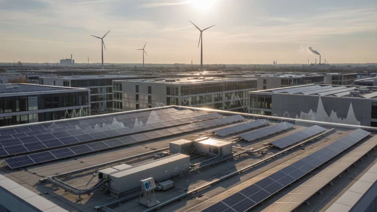 Direktvermarktung von Solarstrom: Wie Gewerbebetriebe mit PV-Anlagen von schwankenden Börsenpreisen profitieren