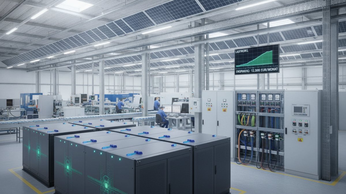 Gewerbliche Batteriespeicher: Wie Unternehmen durch Peak Shaving ihre Leistungspreise drastisch senken