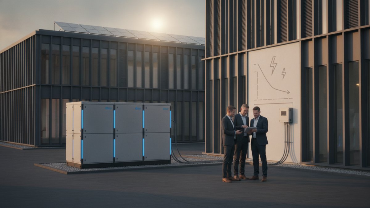 Lastspitzenkappung im Gewerbe: Wie Unternehmen mit Batteriespeichern und Peak Shaving Netzentgelte senken